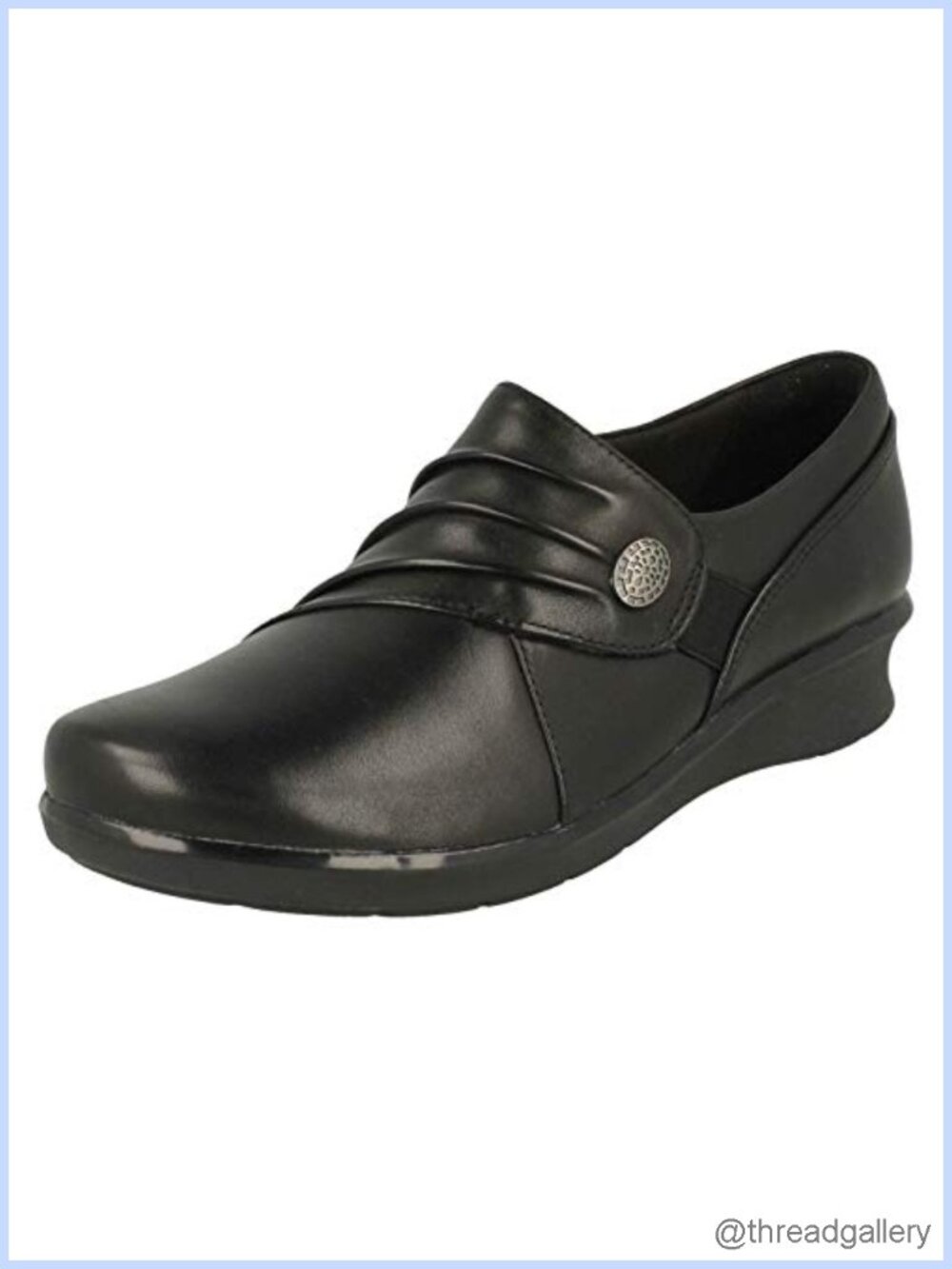 Hope Roxanne Loafers Kitten Heel OrthoLite Cushion Soft Pull-On Slip-On Shoes